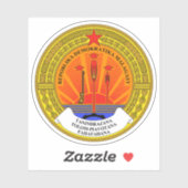 Democratic Republic of Madagascar emblem (1975-92) Sticker (Vel)