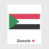 Democratic Republic of Sudan flag (1969–1985) Sticker (Vel)