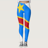 Democratic Republic of the Congo flag Leggings (Voorkant)