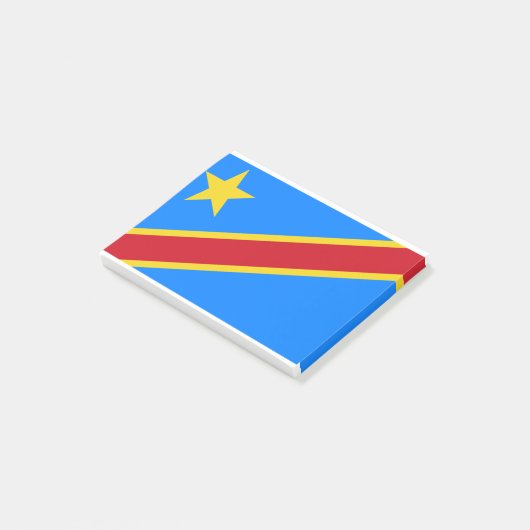 Democratic Republic Of The Congo Flag Post-it® Notes (Schuin)