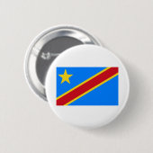Democratic Republic Of The Congo Flag Ronde Button 5,7 Cm (Voorkant /achterkant)