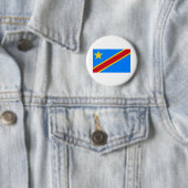 Democratic Republic Of The Congo Flag Ronde Button 5,7 Cm (In situ)
