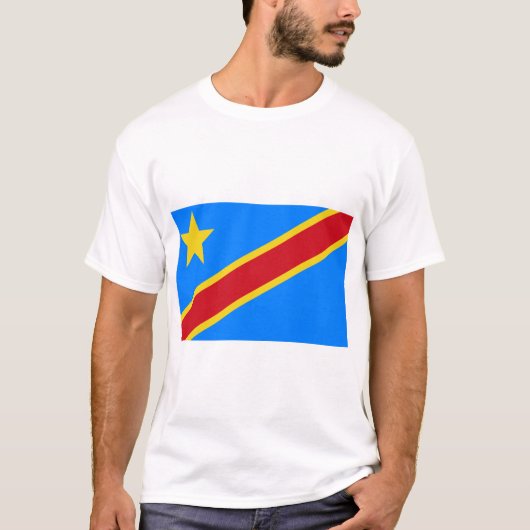 Democratic Republic Of The Congo Flag T-shirt (Voorkant)