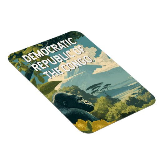 Democratic Republic of the Congo Illustration Magneet (Rechterzijde)