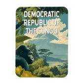 Democratic Republic of the Congo Illustration Magneet (Verticaal)