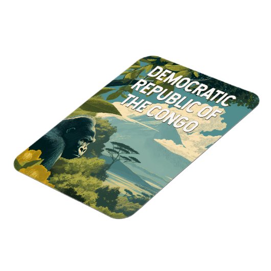 Democratic Republic of the Congo Illustration Magneet (Linkerzijde)