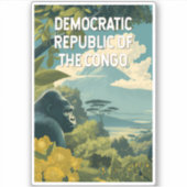 Democratic Republic of the Congo Illustration Sticker (Voorkant)