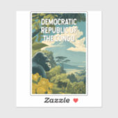 Democratic Republic of the Congo Illustration Sticker (Vel)