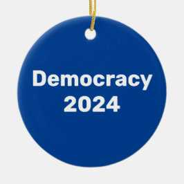 Democratie 2024 Presidentiële verkiezingen Keramisch Ornament