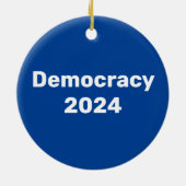 Democratie 2024 Presidentiële verkiezingen Keramisch Ornament (Achterkant)