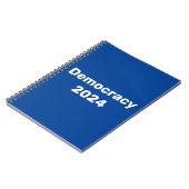 Democratie 2024 Presidentiële verkiezingen Notitieboek (Linkerzijde)