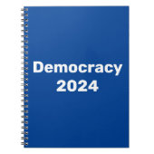 Democratie 2024 Presidentiële verkiezingen Notitieboek (Voorkant)