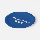 Democratie 2024 Presidentiële verkiezingen Papieren Bordje (Gekanteld)