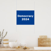 Democratie 2024 Presidentiële verkiezingen Poster (Keuken)
