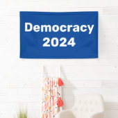 Democratie 2024 Presidentiële verkiezingen Spandoek (Insitu)