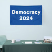 Democratie 2024 Presidentiële verkiezingen Spandoek (Beurs)