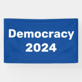 Democratie 2024 Presidentiële verkiezingen Spandoek (Horizontaal)