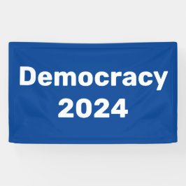 Democratie 2024 Presidentiële verkiezingen Spandoek