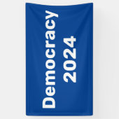 Democratie 2024 Presidentiële verkiezingen Spandoek (Verticaal)