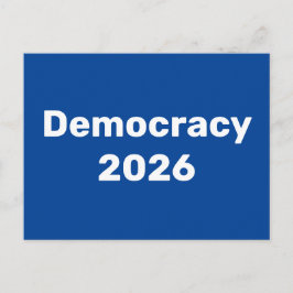 Democratie 2026: tussentijdse verkiezingen briefkaart