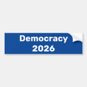 Democratie 2026: tussentijdse verkiezingen bumpersticker (Voorkant)