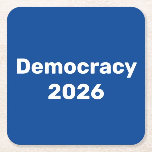 Democratie 2026: tussentijdse verkiezingen kartonnen onderzetters (Voorkant)