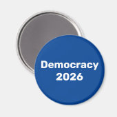 Democratie 2026: tussentijdse verkiezingen magneet (Voorkant / Achterkant)