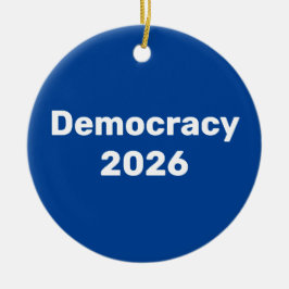 Democratie 2026 Tussenverkiezingen Keramisch Ornament