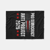 Democratie Anti Project 2025 Stop Project 2025 Ant Fleece Deken (Voorkant (Horizontaal))