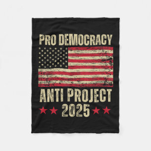 Democratie Anti Project 2025 Stop Project 2025 Ant Fleece Deken