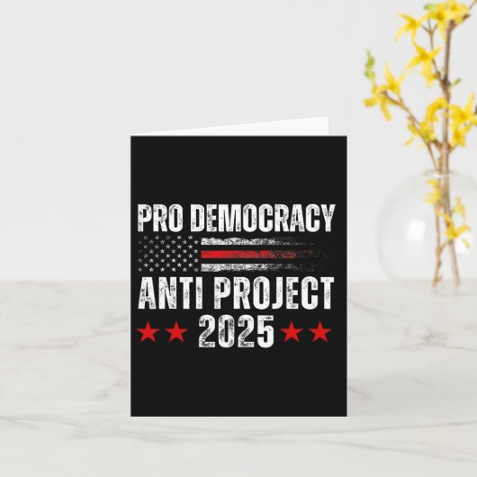 Democratie Anti Project 2025 Stop Project 2025 Ant Kaart (Gele Bloem)