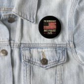 Democratie Anti Project 2025 Stop Project 2025 Ant Ronde Button 5,7 Cm (In situ)