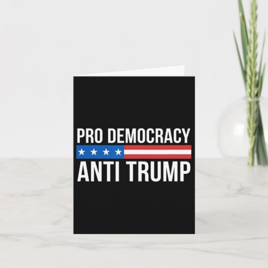 Democratie - Anti Trump - Kaart (Voorkant)