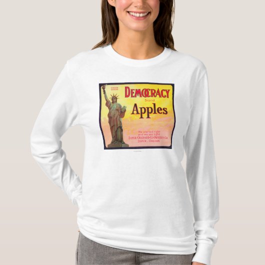 Democratie Apple Crate LabelDufur, OF T-shirt (Voorkant)