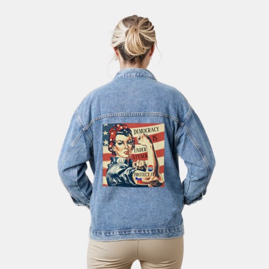 Democratie/ Bescherm het Denim Jasje Denim Jacket (Model)