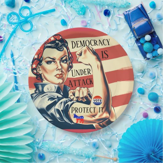 Democratie / Bescherm het papieren Bord (Feest)