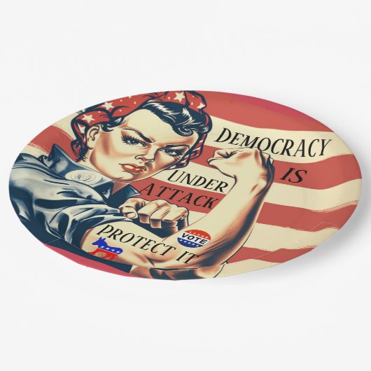 Democratie / Bescherm het papieren Bord (Gekanteld)