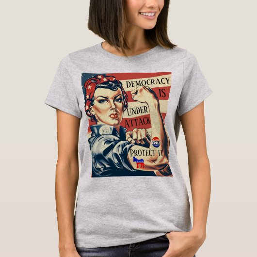 Democratie/ Bescherm het T-shirt (Voorkant)