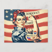 Democratie / Bescherm IT Briefkaart (Voorkant)