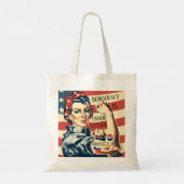 Democratie/ Bescherm IT Canvas tas (Achterkant)