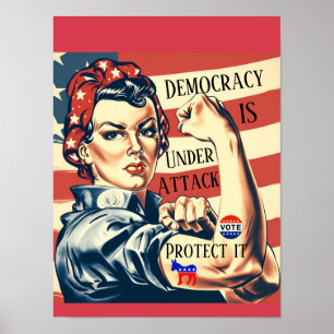 Democratie / Bescherm IT Poster