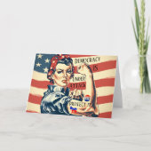 Democratie / Bescherm IT Wenskaart Kaart (Voorkant)