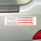 Democratie Bumpersticker (Op auto)