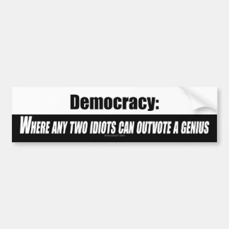 Democratie Bumpersticker