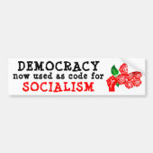 Democratie Bumpersticker (Voorkant)