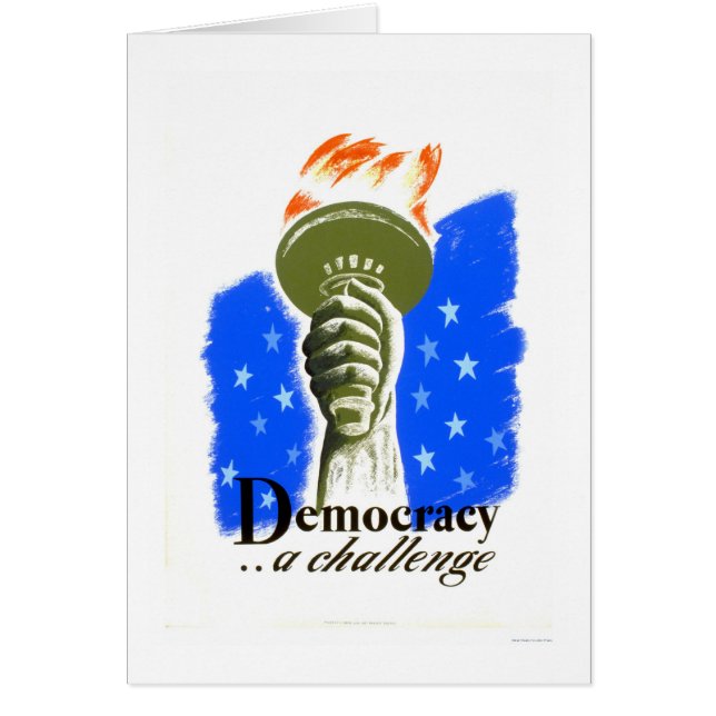 Democratie een Uitdaging 1940 WPA (Voorkant)