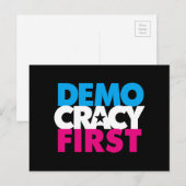 Democratie eerste Briefkaart (Voorkant / Achterkant)