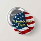 Democratie eerste Button (Voorkant /achterkant)