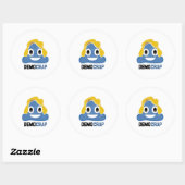DEMOCRATIE - EMOJI - RONDE STICKER (Vel)