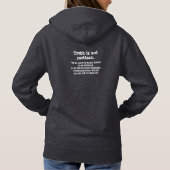 Democratie en Waarheid sweatshirt (Achterkant)